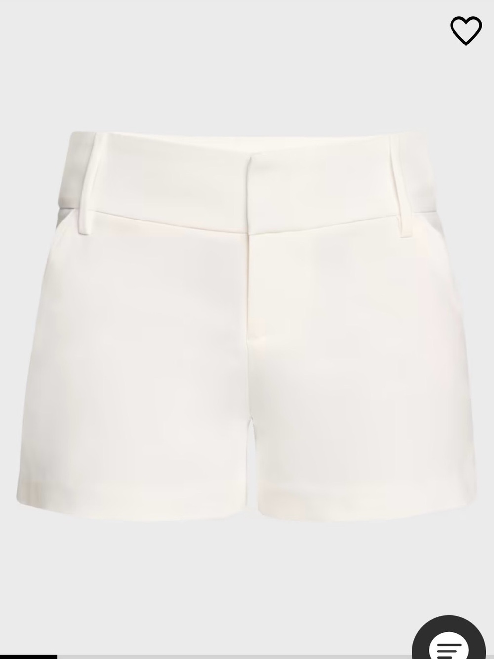 Alice + Olivia White Tailored Women's Bermuda Shorts